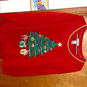 Christmas sweater. Lights up (works)